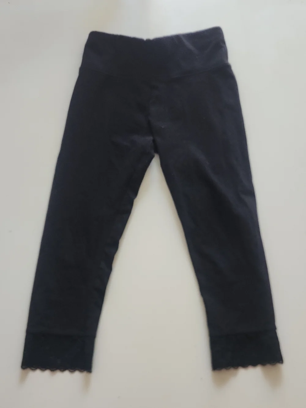 Justice Black Leggings With Lace Trim 10